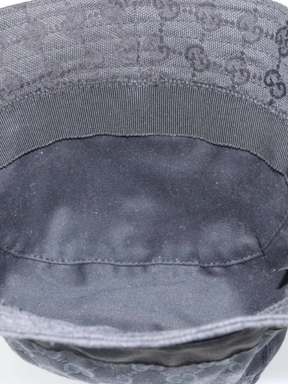 GUCCI GG Canvas Bucket Hat L Black Auth hk3506